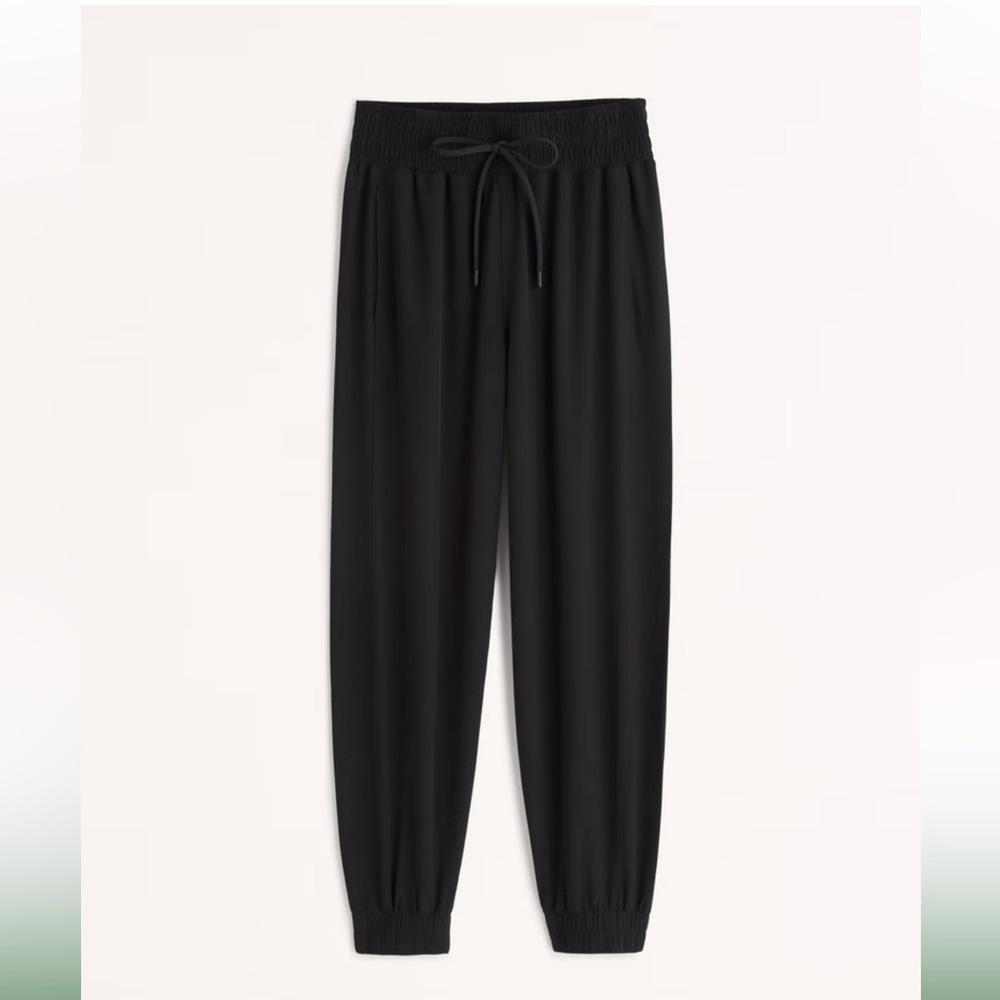 Abercrombie joggers- black, size Med